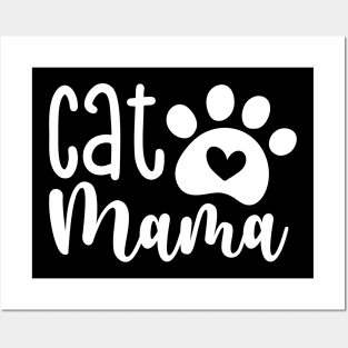 Cat Mama Cat Mom Cat Lover Posters and Art